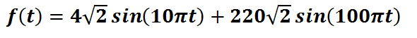 包含諧波與間諧波的一個函數表達式 包含諧波與間諧波的一個函數表達式