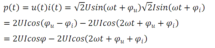 正弦穩態電路的瞬時功率表達式 正弦穩態電路的瞬時功率表達式