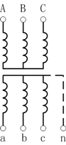 由Y聯(lián)結(jié)組成的三相不接地電壓互感器 由Y聯(lián)結(jié)組成的三相不接地電壓互感器