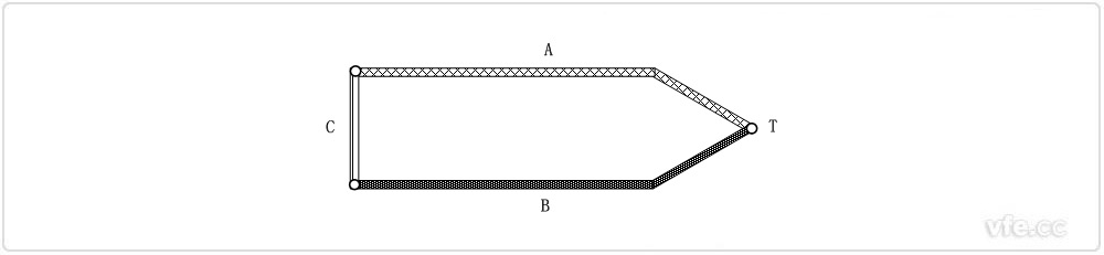 由三種材料導體構成的熱電偶回路 由三種材料導體構成的熱電偶回路