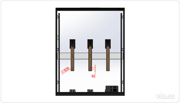 安裝銅排孔徑示意圖 安裝銅排孔徑示意圖