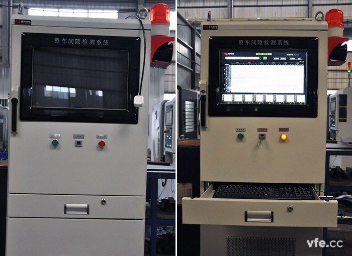 磁浮整車間隙檢測系統實物圖