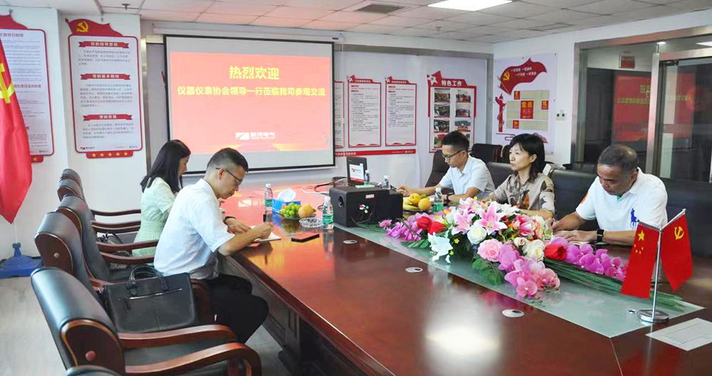 湖南省儀器儀表行業協會秘書長徐振軒一行蒞臨銀河電氣調研